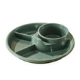 thumbnail image 1 of Byujiro Plastic Divided Plate Stackable Sectioned Plate for Meal Prep, Kids & Students, Multi-Use for Home, School, 1 of 6