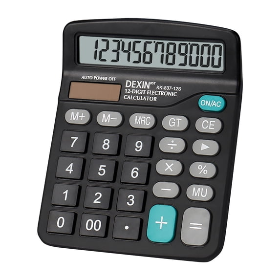 Byujiro Portable Desktop Calculator Compact Basic Calculator with LCD Display Silent Handheld Calculator for Office, Students, Business, Home, School Supplies