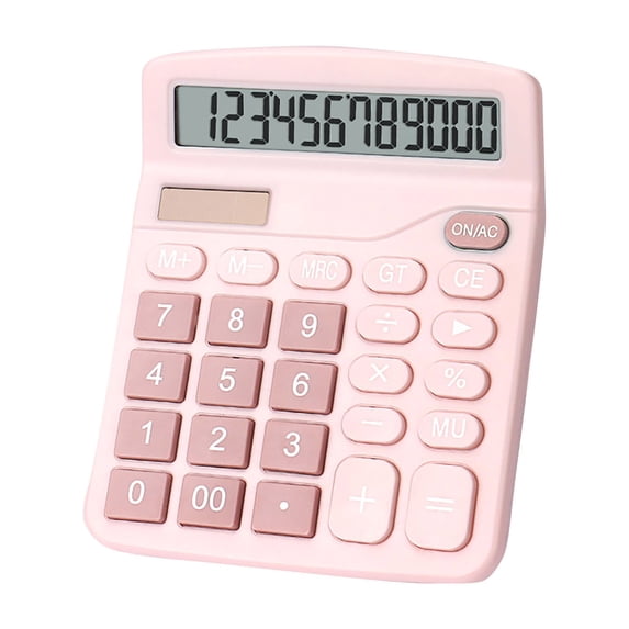 Byujiro Portable Desktop Calculator Compact Basic Calculator with LCD Display Silent Handheld Calculator for Office, Students, Business, Home, School Supplies