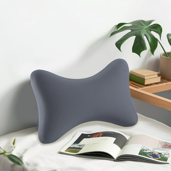 Byujiro Portable Memory Foam Lumbar Pillow - Ergonomic Lower Back Support for Office Chair, Car Seat, Bed & Travel