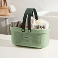 thumbnail image 1 of Byujiro Portable Shower Caddy Plastic Storage Basket Perforated Quick Dry Handheld Organizer Bin Stackable Lightweight Tote Multipurpose Holder for Bathroom Bath Supplies, 1 of 5