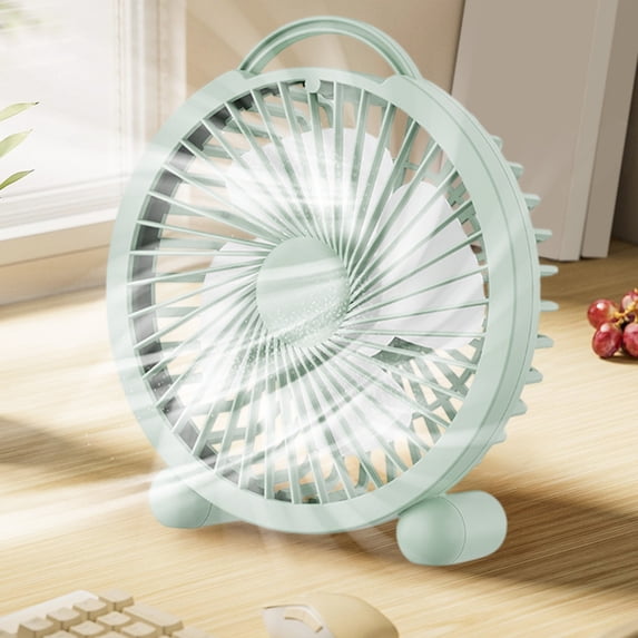 Byujiro Portable USB Desk Fan with Carry Handle 3-Speed Quiet Mini Personal Fan Compact Fan for Home, Office, Dorm, and Bedroom