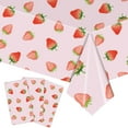 thumbnail image 1 of Byujiro Rectangle Tablecloth Strawberry Party Theme Tableware Set Disposable Decorative Tableware Paper Set Home and Kitchen, 1 of 6