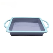 Byujiro Rectangular Silicone Cake Pan for Baking Cakes, Brownies, Lasagna & Casseroles