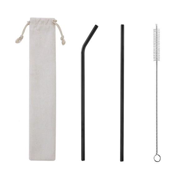 Byujiro Reusable 304 Stainless Steel Colored Straws Portable Set for Home, Travel, Parties & Drinks