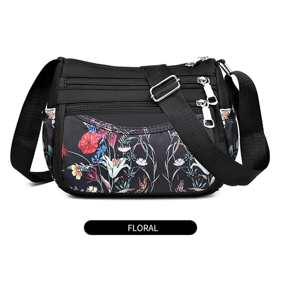 Byujiro Shoulder Bag for Women New Nylon Shoulder Crossbody Bag with Large Capacity and Multi Compartment Nylon Bag