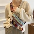 thumbnail image 1 of Byujiro Shoulder Bag for Women Traditional Fringe Woven Shoulder Bag-Women's Ethnic Waist Pack Tribal Print Crossbody Purse Chest Bag, 1 of 6