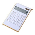 thumbnail image 1 of Byujiro Sleek Solar-Powered Calculator, Slim Desktop Calculator with Gold Trim, Large Display & Easy-Press Buttons for Office, Students, Business & Daily Use, 1 of 7
