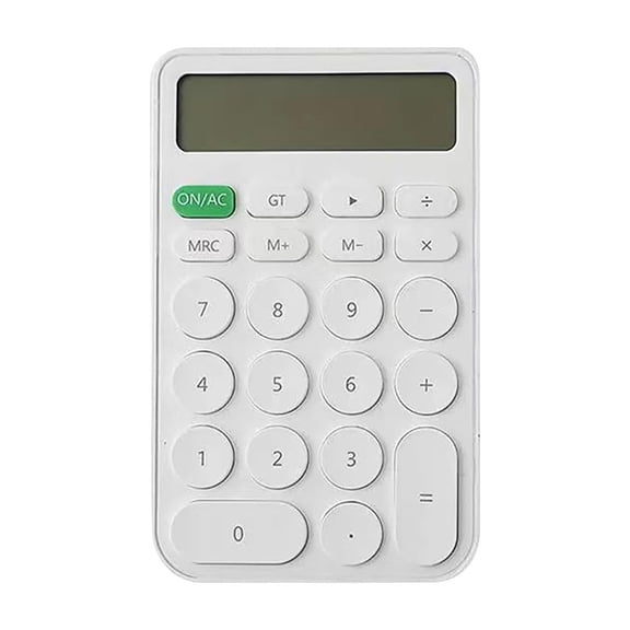 Byujiro Slim 12-Digit Basic Desktop Calculator Compact Design with Clear LCD Display, Easy-Press Round Buttons for Students, Office, Home & School Supplies