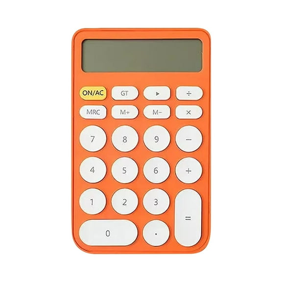 Byujiro Slim 12-Digit Basic Desktop Calculator Compact Design with Clear LCD Display, Easy-Press Round Buttons for Students, Office, Home & School Supplies