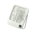 thumbnail image 1 of Byujiro Slim USB Rechargeable Desktop Fan 4 Speed Adjustable Quiet Personal Cooling Fan Portable Compact Desk Fan with Digital Display for Home, Office & Bedroom Use, 1 of 2