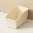 thumbnail image 1 of Byujiro Sloped Open Front Plastic Cabinet Organizer Bin Multi-scenario Stackable Storage Basket Space-Saving Caddy for Kitchen Pantry Seasonings, Office Stationery, Closet Small Gadgets, 1 of 6