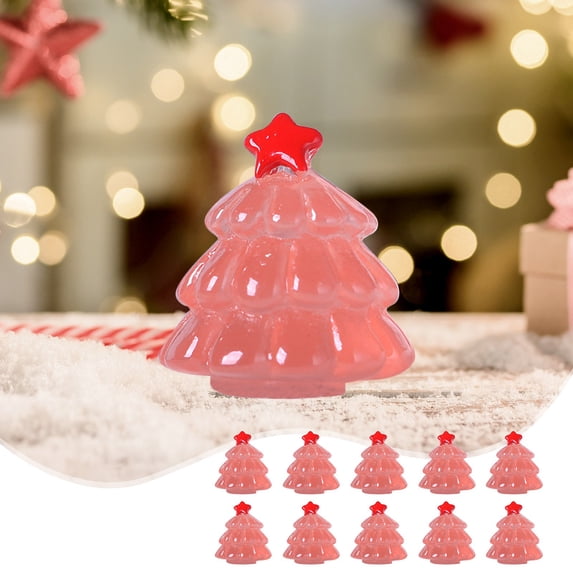 Byujiro Small Christmas Tree 10 Luminous Statues Christmas Bags Fillers Christmas Tree Decorations Desktop Christmas Tree Models Christmas Tree Decorations Christmas Tree Statues