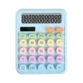 thumbnail image 1 of Byujiro Solar-Powered 12-Digit Calculator Round-Key Desktop Calculator with Clear LCD Display, Dual-Power Silent Basic Calculator for Office, Students, School & Home Use, 1 of 2