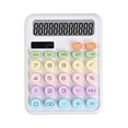 thumbnail image 1 of Byujiro Solar-Powered 12-Digit Calculator Round-Key Desktop Calculator with Clear LCD Display, Dual-Power Silent Basic Calculator for Office, Students, School & Home Use, 1 of 2