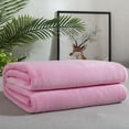 thumbnail image 1 of Byujiro Solid Color Flannel Blanket Summer Conditioning Blanket Office Nap Blanket -layer Double-sided Flannel Blanket All Season Thin Blanket 27.5x39.3 inches, 1 of 8