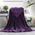 thumbnail image 1 of Byujiro Solid Flannel Fleece Blanket Silky Soft All-Purpose Throw Blanket, Lightweight Warm Cover for Bath Drying, Bedroom Bedding, Sofa Lounge, Office Naps, Foldable Portable Blanket, 1 of 3