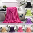 thumbnail image 1 of Byujiro Solid Flannel Fleece Blanket Silky Soft All-Purpose Throw Blanket, Lightweight Warm Cover for Bath Drying, Bedroom Bedding, Sofa Lounge, Office Naps, Foldable Portable Blanket, 1 of 4