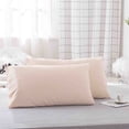thumbnail image 1 of Byujiro Solid Pillowcases 20x35in 2 Pack Soft Breathable Pillow Covers for Bedroom, Guest Room, and All-Season Use, 1 of 6