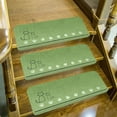 thumbnail image 1 of Byujiro Stair Treads Wooden Step Avoid Slip Carpet Stair Tread Indoor 22'X3 'stair Tread Rubber Assist Stair Tread Washable and Reusable Stair Tread Mat Suitable for The Elderly, 1 of 6