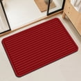 thumbnail image 1 of Byujiro Striped Bath Mat Quick Dry Absorbent Bathroom Floor Mat Non Slip Stain Resistant Indoor Doormat Water Absorbing Rug for Bathroom, Entryway, Kitchen, 16"x24", 1 of 6