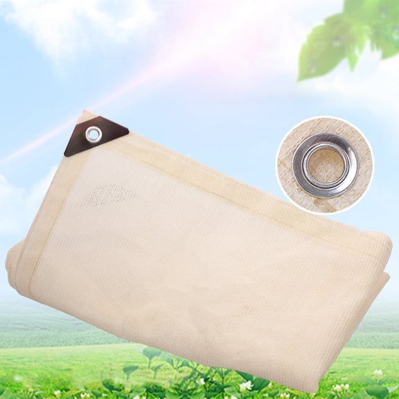 Byujiro Sun Shade Sail Sun Shade Cloth with Grommets, UV Block Breathable Heat Reduction Shade Fabric for Patio, Garden, Backyard & Poolside