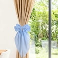 thumbnail image 1 of Byujiro Textured Dotted Bow Curtain Tieback Sheer Fabric Window Accessory for Bedroom, Living Room & Home Decor, Perfect for Elevating Your Window Styling & Ambiance, 1 of 9