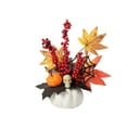 thumbnail image 1 of Byujiro Thanksgiving Decorations Halloween Simulated Pumpkin Decoration Fall Thanksgiving Halloween Home Ornament Table Living Room Flower Decoration, 1 of 6