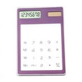 thumbnail image 1 of Byujiro Transparent Solar-Powered Touch Screen Calculator Thin 8-Digit LCD Display Basic Calculator Slim Portable Clear Calculator for Students, Office, Home, 1 of 1
