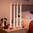 thumbnail image 1 of Byujiro Twisted Candle Set (4pcs) Sleek Dripless Design, Perfect for Dinner Parties, Table Decor, Wedding Receptions & Romantic Evenings, 1 of 6