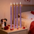 thumbnail image 1 of Byujiro Twisted Candle Set (4pcs) Sleek Dripless Design, Perfect for Dinner Parties, Table Decor, Wedding Receptions & Romantic Evenings, 1 of 6