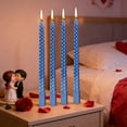 thumbnail image 1 of Byujiro Twisted Candle Set (4pcs) Sleek Dripless Design, Perfect for Dinner Parties, Table Decor, Wedding Receptions & Romantic Evenings, 1 of 6