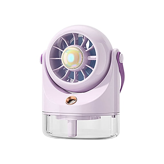Byujiro USB Rechargeable Misting Desk Fan, Portable Fan with Humidifier, Quiet Personal Cooling Fan for Office, Bedroom, Dorm & Summer