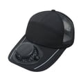 thumbnail image 1 of Byujiro USB & Solar Powered Fan Baseball Cap Dual Power Supply Breathable Mesh Sun Hat with Cooling Fan Outdoor Sun Protection Cap for Sports, Hiking, Beach & Gardening Use, 1 of 6