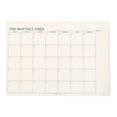 thumbnail image 1 of Byujiro Undated Tearable Monthly Calendar Planner Notepad, Vintage Cream Desk Monthly Schedule Pad, The Monthly Times Grid Layout with Blank Date Boxes, Easy Detachable Pages, Thick Non-Bleed Paper, 1 of 6
