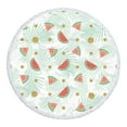 thumbnail image 1 of Byujiro Watermelon Print Round Microfiber Beach Towel 60" Oversized Circular Quick Dry Highly Absorbent Soft Lightweight Sand Free Towel Versatile as Beach Blanket, Shawl & Yoga Mat, 1 of 8