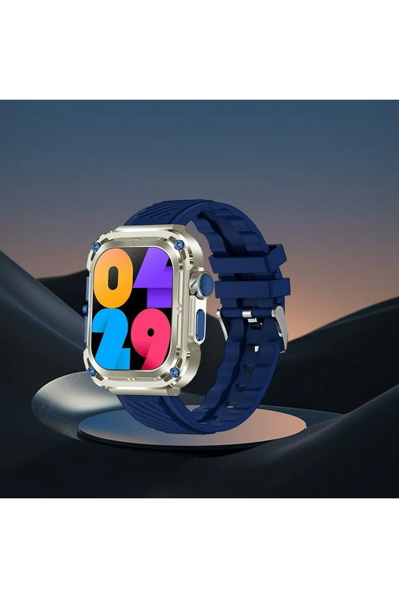 Wearable Smart Watch Multifunction Rectangular Screen Wireless Magnetic Charging NFC Control Motion Record IP68 Watertightness Bluetooth Function