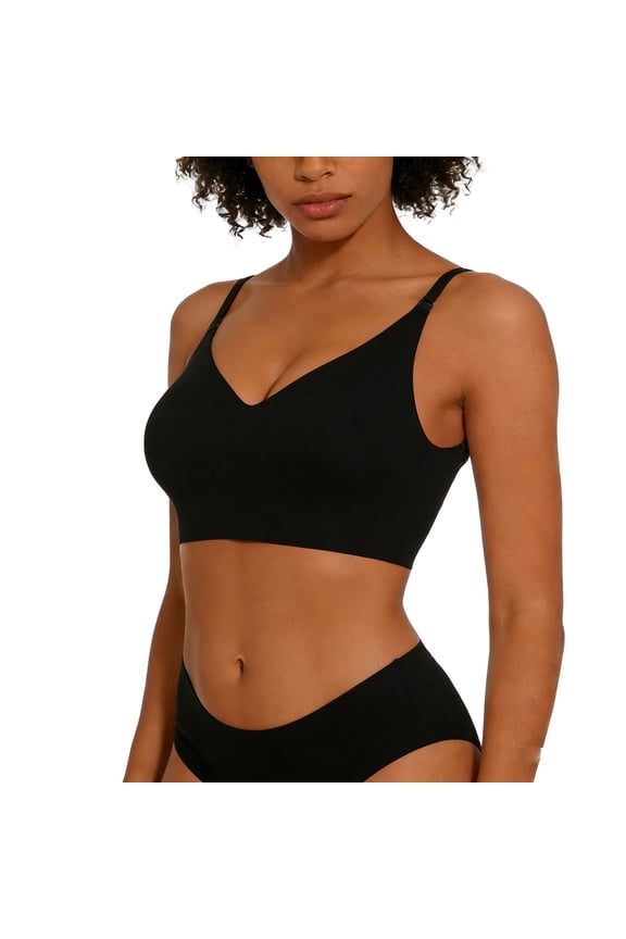 2026 Seamless Wireless Plus Size Bras No Underwire Supportive Full Coverage Comfortable Everyday Bra