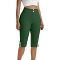 thumbnail image 1 of Byworldtasic Capri Pants for Women High Waist Stretch Women's Golf Capris for Summer with Pockets, 1 of 6