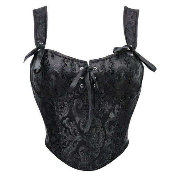 Byworldtasic Corset Tops For Women Black Corset Renaissance Top Lingerie for Women Corset Bustier Bodysuit Tops