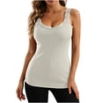 thumbnail image 1 of Byworldtasic Lace Camisole Tank Tops for Women V Neck Wide Strap Soft Ribbed Lace Trim Cami, 1 of 8