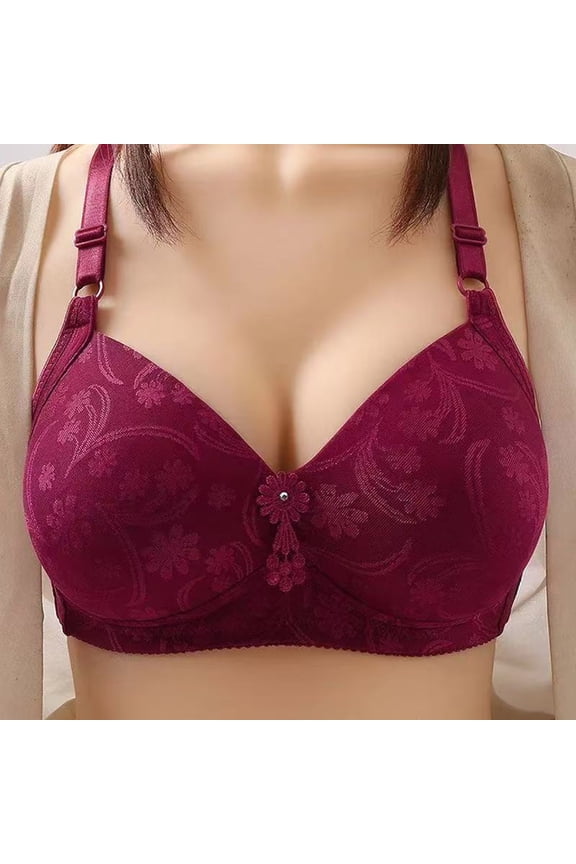 Large Size Thin Comfortable Breathable Bra Top Support Anti-Sagging Bra Sports Bra