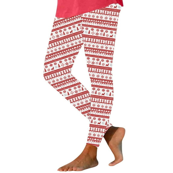 Byworldtasic Legging Pants for Women Leggings for Women Christmas Printed Workout Pants Tummy Control Gym Legging Xmas Tights