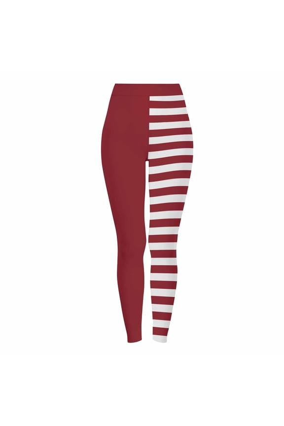 Legging Pants for Women Women's Halloween Striped Leggings Yoga Stretch Pants Solid Colored Casual Tight Fitting Tight Pants