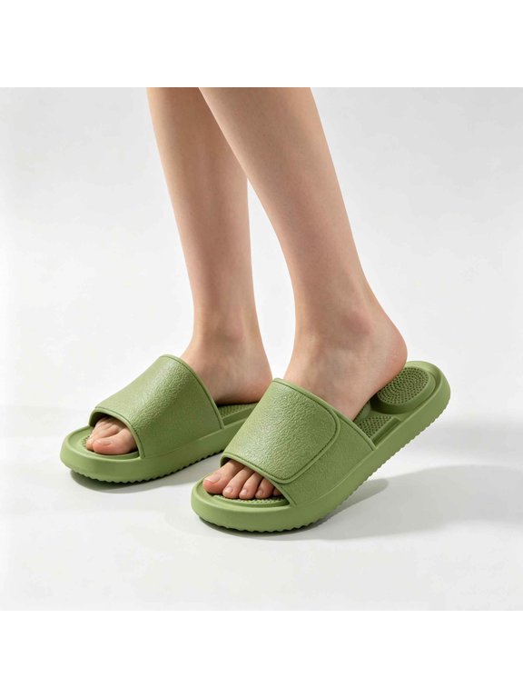 Massage Slides for Men and Women Pillow Slides with Arch Support, Thick Cushioned Non-Slip Shower Slippers Shoes