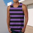 thumbnail image 1 of Byworldtasic Men's Sleeveless Tank Big and Tall Muscle T Shirts for Men -Stripes Dry Athletic Workout Sports Running Base Layer Undershirt Tees, 1 of 5