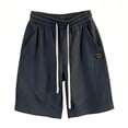 thumbnail image 1 of Byworldtasic Men's Sweat Shorts Baggy Sweatpants Lounge Sweat Loose Shorts Workout with Pockets, 1 of 5