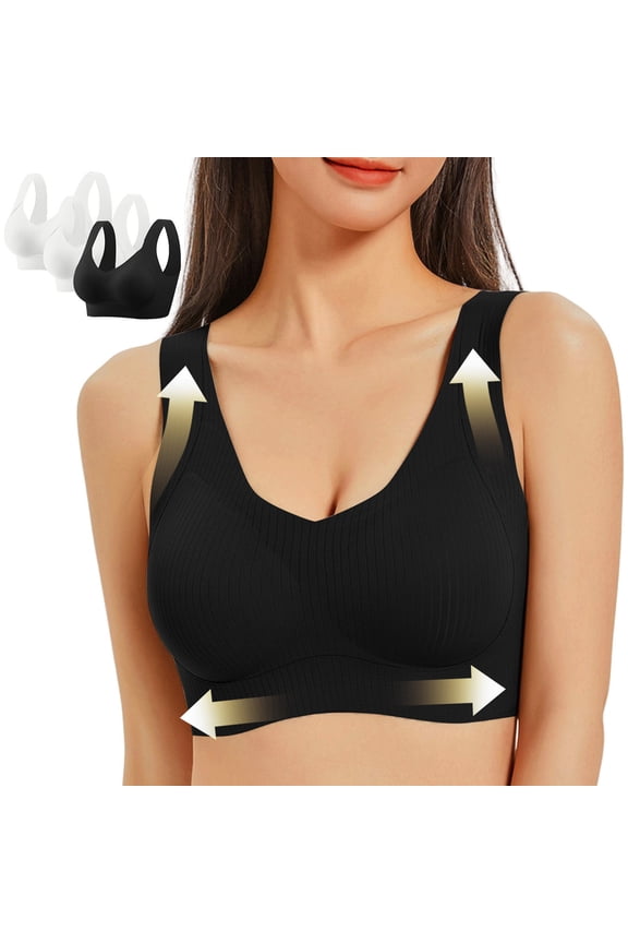 Seamless Supportive Bras Push Up No Underwire Full Coverage Bra (Various Color Combinations)
