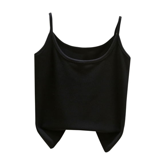 Byworldtasic No Boundaries Camisole Tops for Women Sleeveless Spaghetti Strap Tank Tops Y2K Basic Shirts