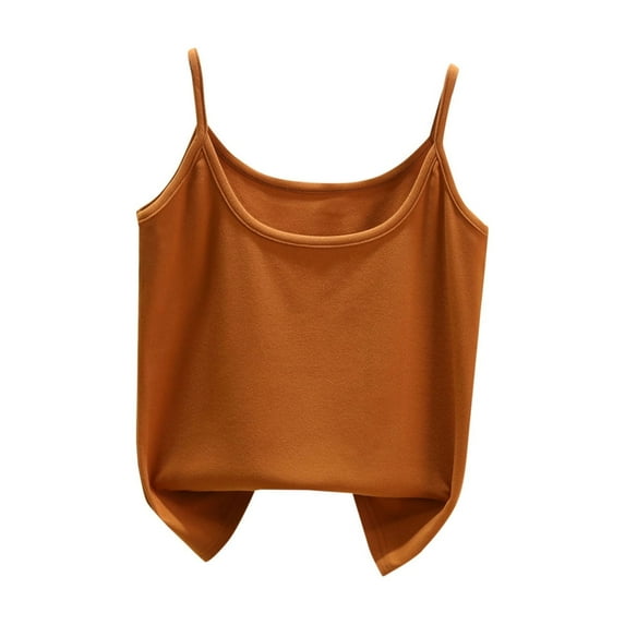Byworldtasic Camisole Tops for Women Sleeveless Spaghetti Strap Tank Tops Y2K Basic Shirts